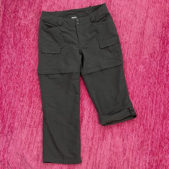 The North Face Convertible Hiking Pants Zip Off Shorts Roll Up Tabs Size 12 S - Picture 1 of 14